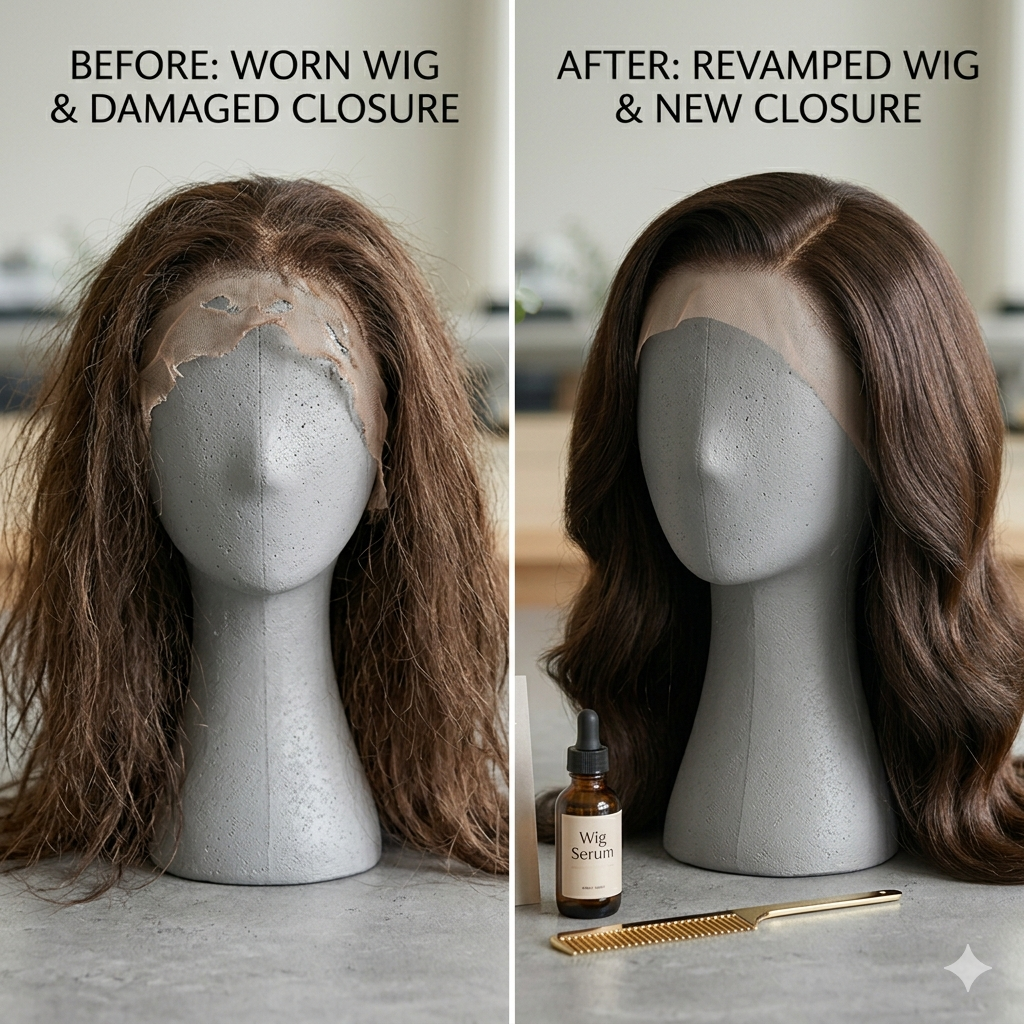 Wig Revamp + Closure Replacement