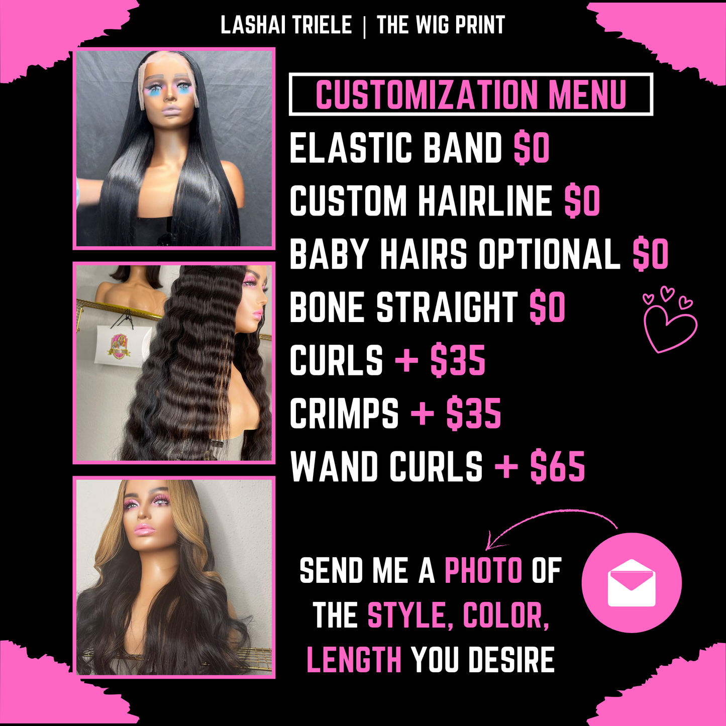 Custom Wig Services BOB | (BYOB)