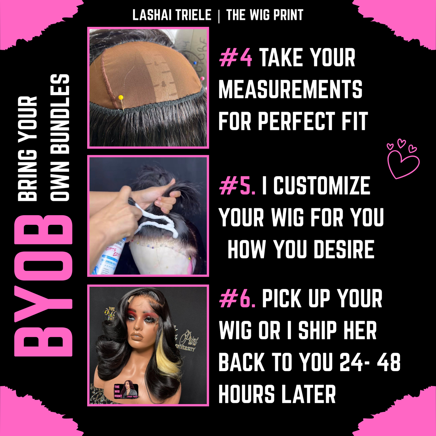Custom Wig Services LONG | (BYOB)