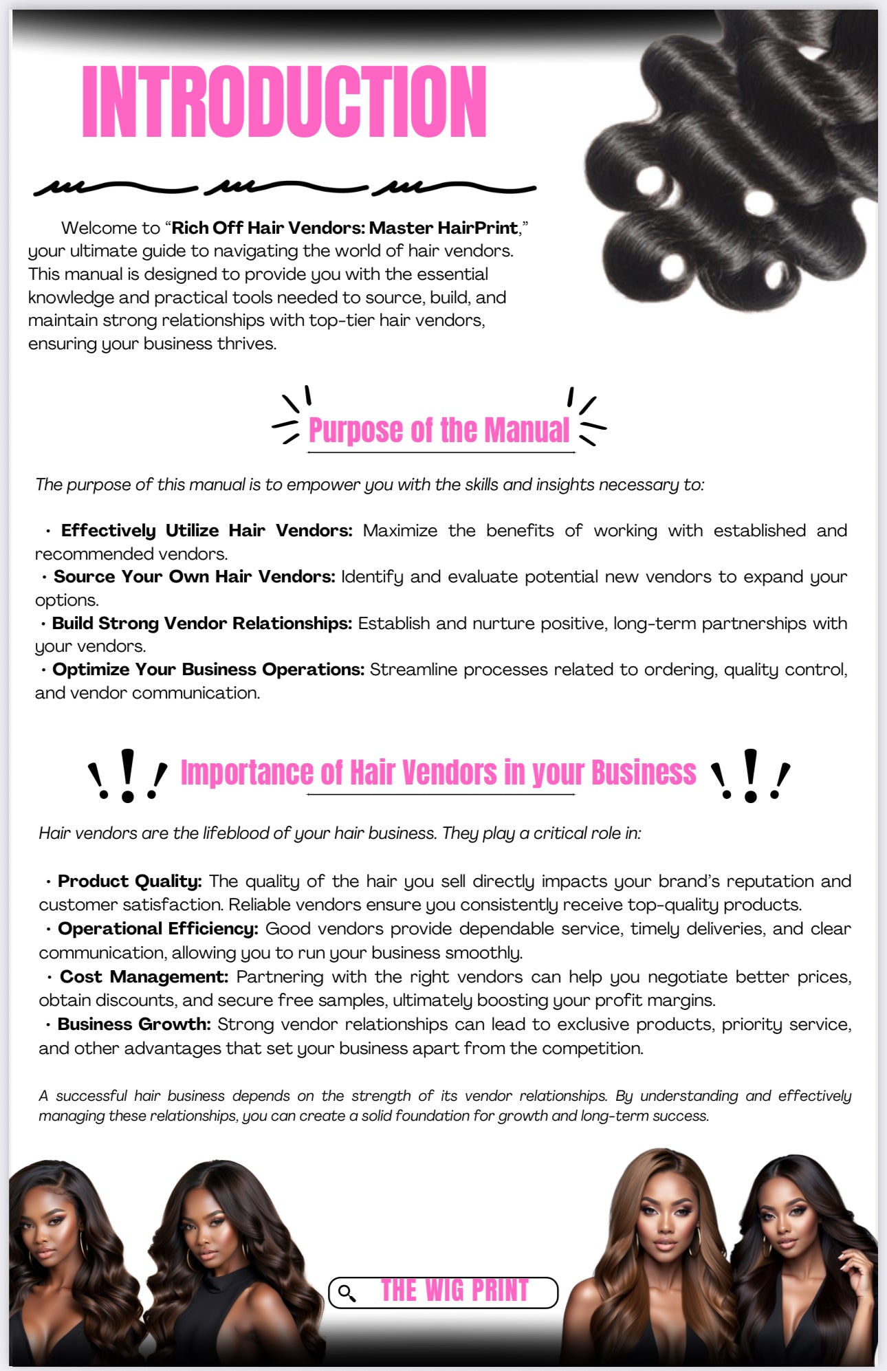 The Ultimate Wig Business Bundle (ebooks)