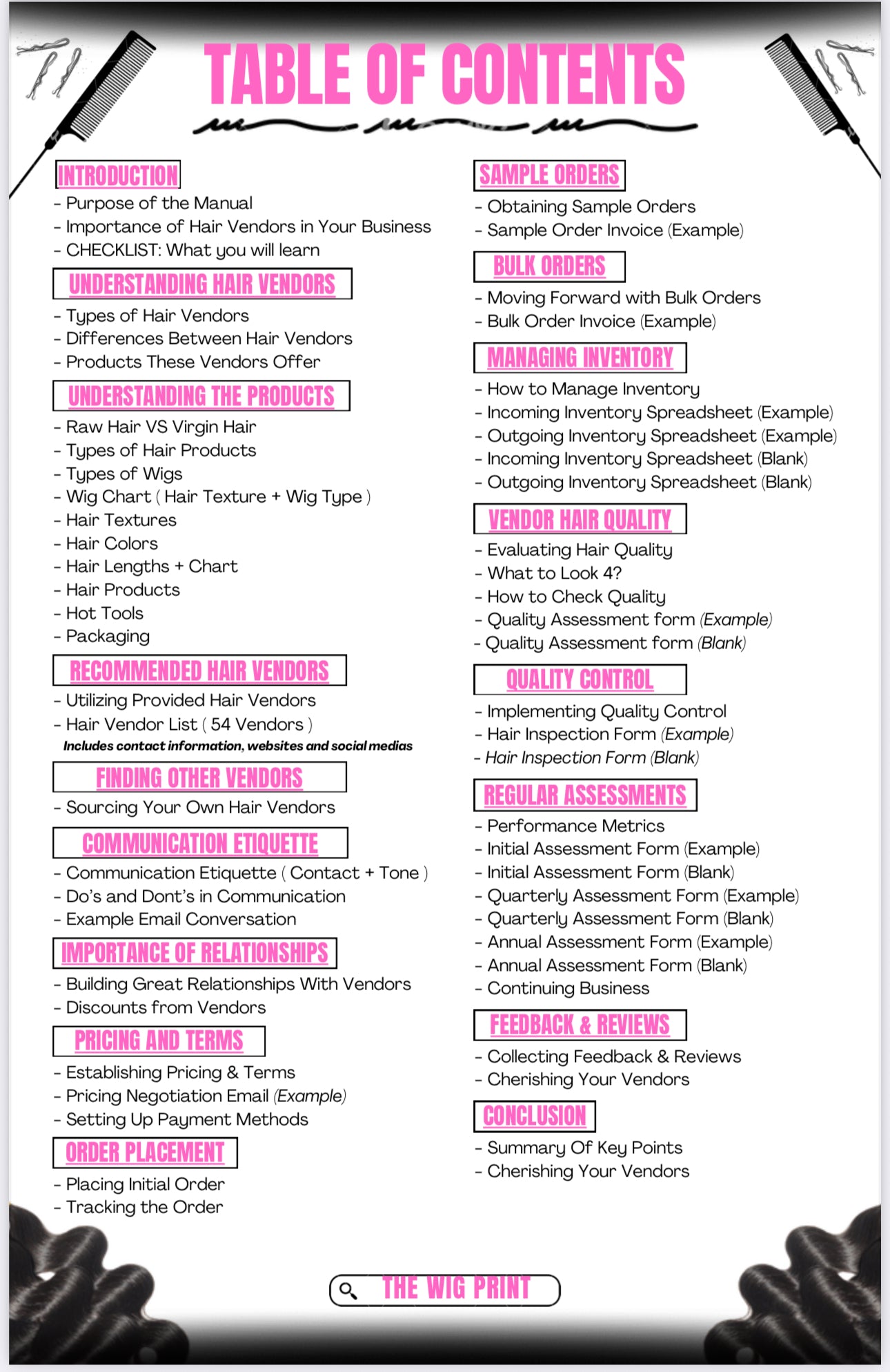 Rich Off Hair Vendors | Training Manual | Perfect for Beginners & Professionals