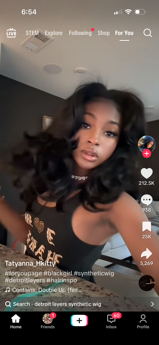 Custom Wig - Detroit Layers